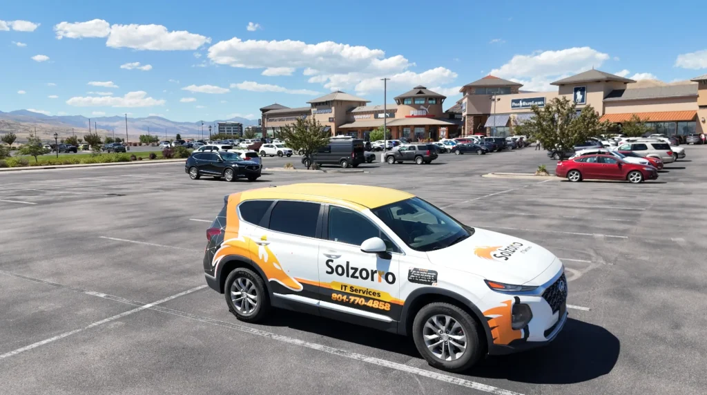 Solzorro car at the Outlets mall