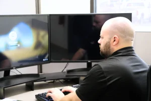 Loggin into a computer at client site