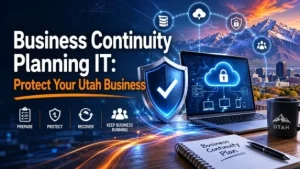 Business continuity planning IT with cybersecurity for Utah business