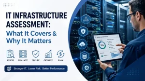 IT infrastructure assessment for business network and servers