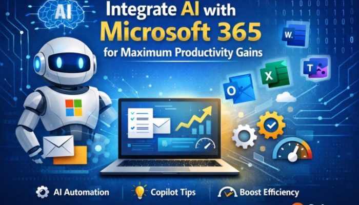 AI integration with Microsoft 365 apps like Word, Excel, and Teams to improve productivity and automate tasks.