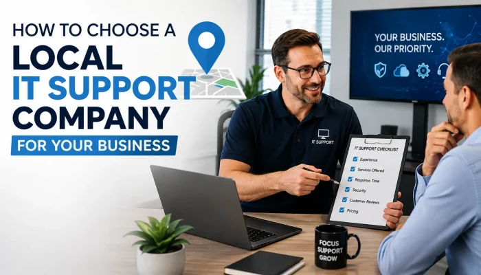 Local IT support company helping businesses choose IT services
